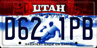 UT license plate D621PB