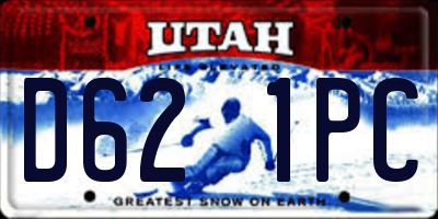 UT license plate D621PC