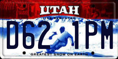 UT license plate D621PM
