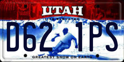 UT license plate D621PS