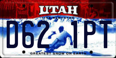 UT license plate D621PT