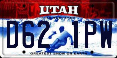 UT license plate D621PW