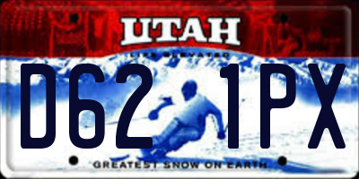UT license plate D621PX