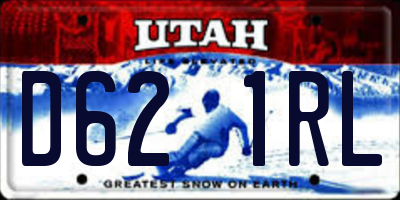 UT license plate D621RL