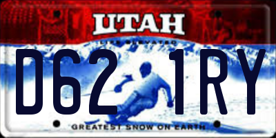 UT license plate D621RY