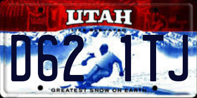 UT license plate D621TJ