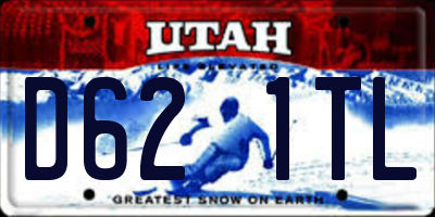 UT license plate D621TL