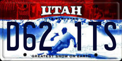UT license plate D621TS