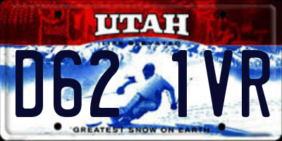 UT license plate D621VR