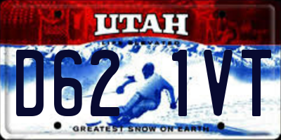 UT license plate D621VT