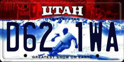 UT license plate D621WA