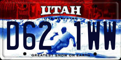UT license plate D621WW