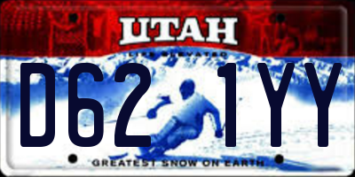 UT license plate D621YY