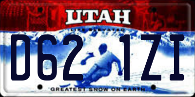 UT license plate D621ZI