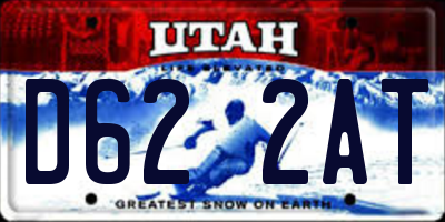 UT license plate D622AT