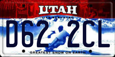 UT license plate D622CL