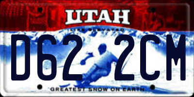 UT license plate D622CM