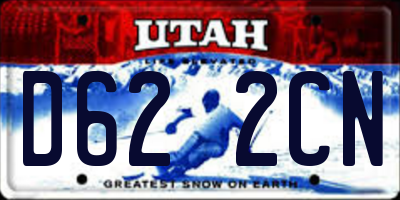 UT license plate D622CN