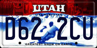UT license plate D622CU