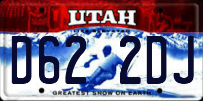 UT license plate D622DJ