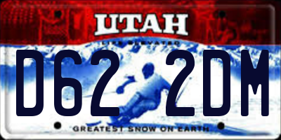 UT license plate D622DM