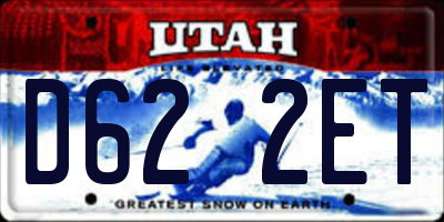 UT license plate D622ET
