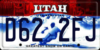 UT license plate D622FJ