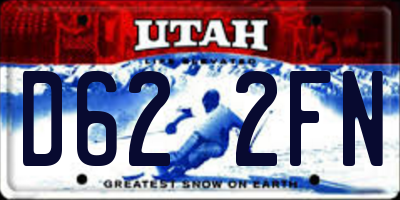 UT license plate D622FN