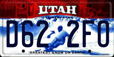 UT license plate D622FO