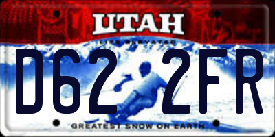 UT license plate D622FR