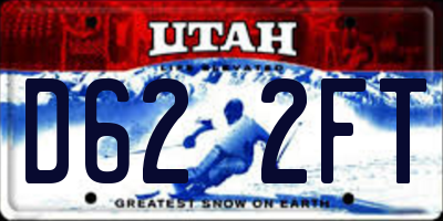 UT license plate D622FT