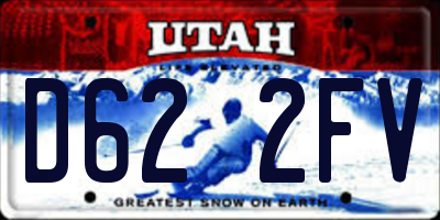UT license plate D622FV
