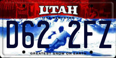 UT license plate D622FZ