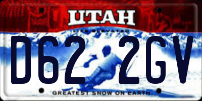 UT license plate D622GV