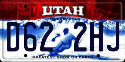 UT license plate D622HJ