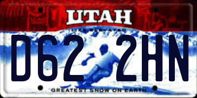 UT license plate D622HN