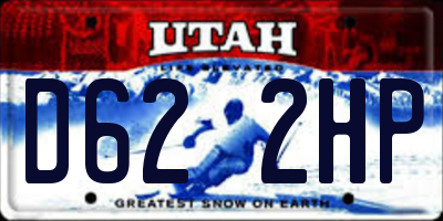 UT license plate D622HP