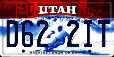 UT license plate D622IT