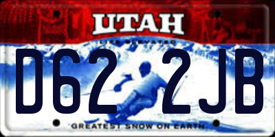 UT license plate D622JB