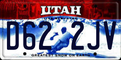 UT license plate D622JV