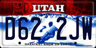 UT license plate D622JW