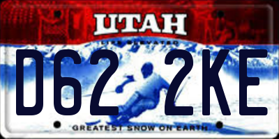 UT license plate D622KE