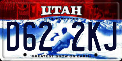 UT license plate D622KJ