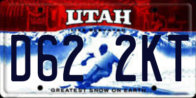 UT license plate D622KT