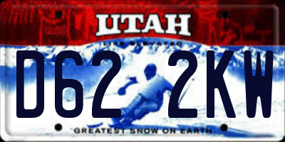 UT license plate D622KW