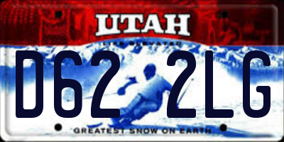 UT license plate D622LG