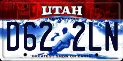 UT license plate D622LN