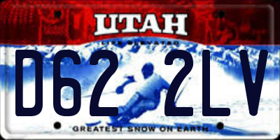 UT license plate D622LV