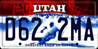 UT license plate D622MA