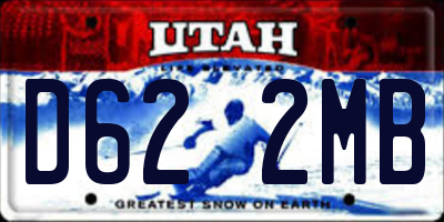 UT license plate D622MB